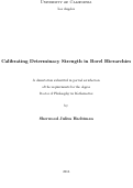 Cover page: Calibrating Determinacy Strength in Borel Hierarchies