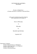 Cover page: Reasons as Explanations: A Genuine Alternative to the Guise of the Good Thesis