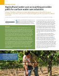 Cover page: Agricultural water use accounting provides path for surface water use solutions