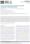 Cover page: The unusual predominance of maintenance DNA methylation in Spirodela polyrhiza.