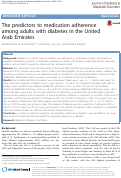 Cover page: The predictors to medication adherence among adults with diabetes in the United Arab Emirates