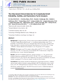 Cover page: THE STRUCTURED CLINICAL INTERVIEW FOR COMPLICATED GRIEF: RELIABILITY, VALIDITY, AND EXPLORATORY FACTOR ANALYSIS