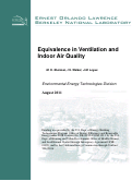 Cover page: Equivalence in Ventilation and Indoor Air Quality