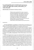 Cover page: La participación de las intelectuales peruanas a fines del siglo XIX: nación, educación, y el salón literario