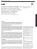 Cover page: Gestational Diabetes Mellitus and the Risks of Overall and Type-Specific Cardiovascular Diseases: A Population- and Sibling-Matched Cohort Study.