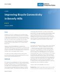 Cover page: Improving Bicycle Connectivity in Beverly Hills