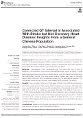 Cover page: Corrected QT Interval Is Associated With Stroke but Not Coronary Heart Disease: Insights From a General Chinese Population