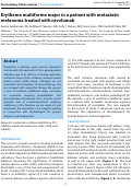 Cover page: Erythema multiforme major in a patient with metastatic melanoma treated with nivolumab