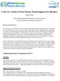 Cover page: A survey of state clean energy fund support for biomass