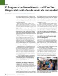Cover page: El Programa Jardinero Maestro de UC en San Diego celebra 40 años de servir a la comunidad