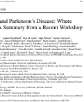 Cover page: GDNF and Parkinson’s Disease: Where Next? A Summary from a Recent Workshop