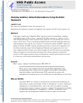 Cover page: Studying auditory verbal hallucinations using the RDoC framework