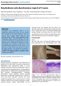 Cover page: Amyloidosis cutis dyschromica: report of 3 cases