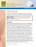 Cover page: Slugs: A Guide to the Invasive and Native Fauna of California