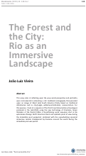 Cover page: The Forest and the City: Rio as an Immersive Landscape