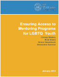 Cover page: LGBTQ Youth Face Unique Barriers to Accessing Youth Mentoring Programs