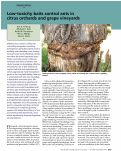 Cover page: Low-toxicity baits control ants in citrus orchards and grape vineyards