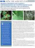 Cover page of Manejo de plagas y enfermedades orgánicas para cultivos seleccionados en la Costa Central de California:&nbsp;Una guía para agricultores principiantes de cultivos especializados