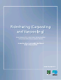 Cover page: Ridesharing (Carpooling and Vanpooling)