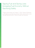Cover page: Sipping fuel and saving lives: increasing fuel economy without sacrificing safety
