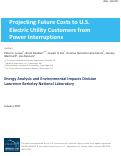 Cover page: Projecting future costs to U.S. electric utility customers from power interruptions