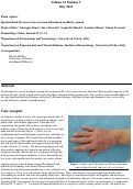 Cover page: Sporotrichoid Mycobacterium marinum infection in an elderly woman