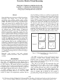 Cover page: Towards a Model of Visual Reasoning