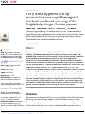 Cover page: A large accessory genome and high recombination rates may influence global distribution and broad host range of the fungal plant pathogen Claviceps purpurea