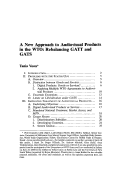Cover page: A New Approach to Audiovisual Products in the WTO: Rebalancing GATT and GATS