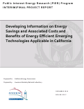 Cover page: Developing Information on Energy Savings and Associated Costs and Benefits of Energy Efficient Emerging Technologies Applicable in California