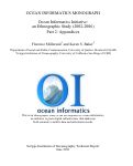 Cover page: Ocean Informatics Monograph. Ocean Informatics Initiative: an Ethnographic Study (2002-2006). Part 2: Appendices