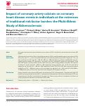 Cover page: Impact of coronary artery calcium on coronary heart disease events in individuals at the extremes of traditional risk factor burden: the Multi-Ethnic Study of Atherosclerosis