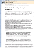 Cover page: Effects of Medical Comorbidity on Anxiety Treatment Outcomes in Primary Care