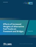 Cover page: Effects of Increased Weights of Alternative Fuel Trucks on Pavement and Bridges