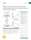 Cover page: Generalized Kasha’s Model: T-Dependent Spectroscopy Reveals Short-Range Structures of 2D Excitonic Systems