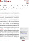 Cover page: Expanded Phylogenetic Diversity and Metabolic Flexibility of Mercury-Methylating Microorganisms.