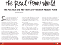 Cover page: The Real (Porn) World: The Politics and Aesthetics of the New Reality Porn