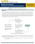 Cover page of Mobility Data Sharing: Challenges and Policy Recommendations