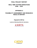 Cover page: Feasibility Assessment and Research Results Report