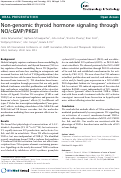 Cover page: Non-genomic thyroid hormone signaling through NO/cGMP/PKGII