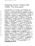 Cover page: Exploring cosmic origins with CORE: The instrument