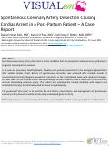 Cover page: Spontaneous Coronary Artery Dissection Causing Cardiac Arrest in a Post-Partum Patient – A Case Report