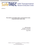 Cover page: The relative vulnerability index: a framework for evaluating multimodal traffic safety
