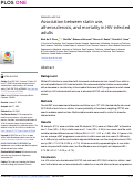 Cover page: Association between statin use, atherosclerosis, and mortality in HIV-infected adults