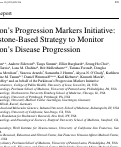 Cover page: Parkinsons Progression Markers Initiative: A Milestone-Based Strategy to Monitor Parkinsons Disease Progression.