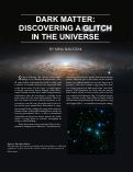 Cover page: Dark Matter: Discovering a Glitch in the Universe