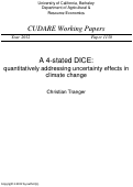 Cover page: A 4-stated DICE: quantitatively addressing uncertainty effects in climate change