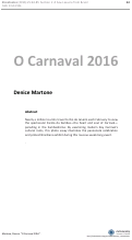 Cover page: O Carnaval 2016