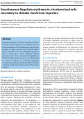 Cover page: Simultaneous flagellate erythema in a husband and wife secondary to shiitake mushroom ingestion