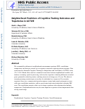 Cover page: Neighborhood Predictors of Cognitive Training Outcomes and Trajectories in ACTIVE
